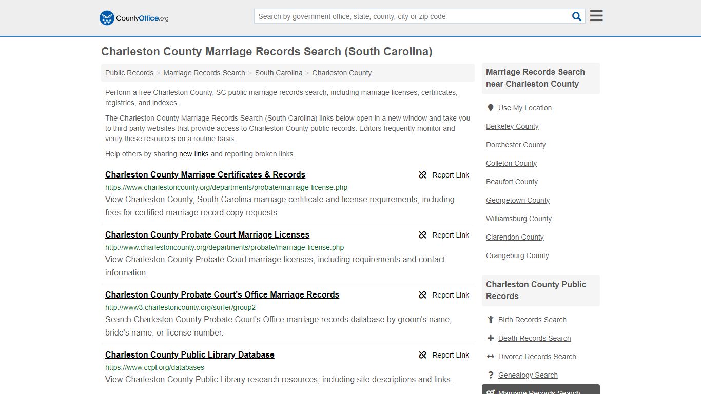 Marriage Records Search - Charleston County, SC (Marriage Licenses ...